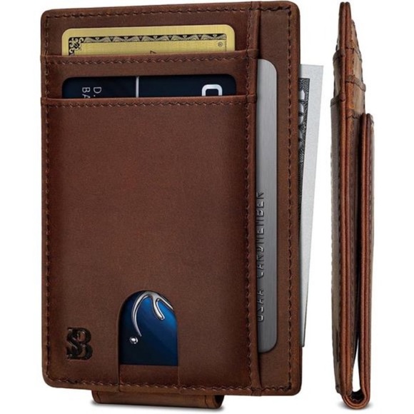 Front Pocket Wallet with Money Clip Magnetic